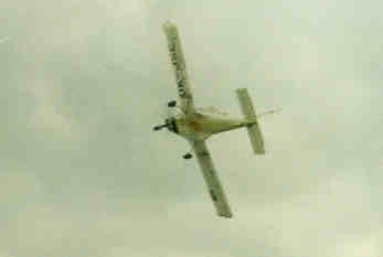 Po průletu otočným bodem (dobová fotografie)
